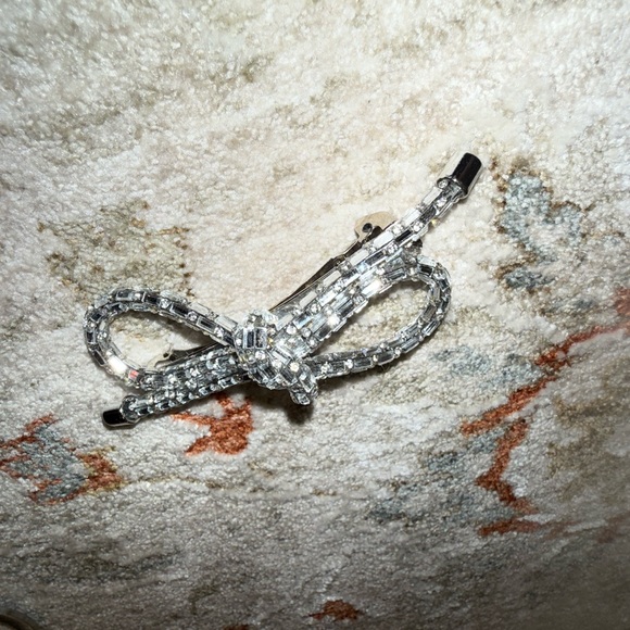 Made in France Rhinestone hair barrette - Picture 2 of 6